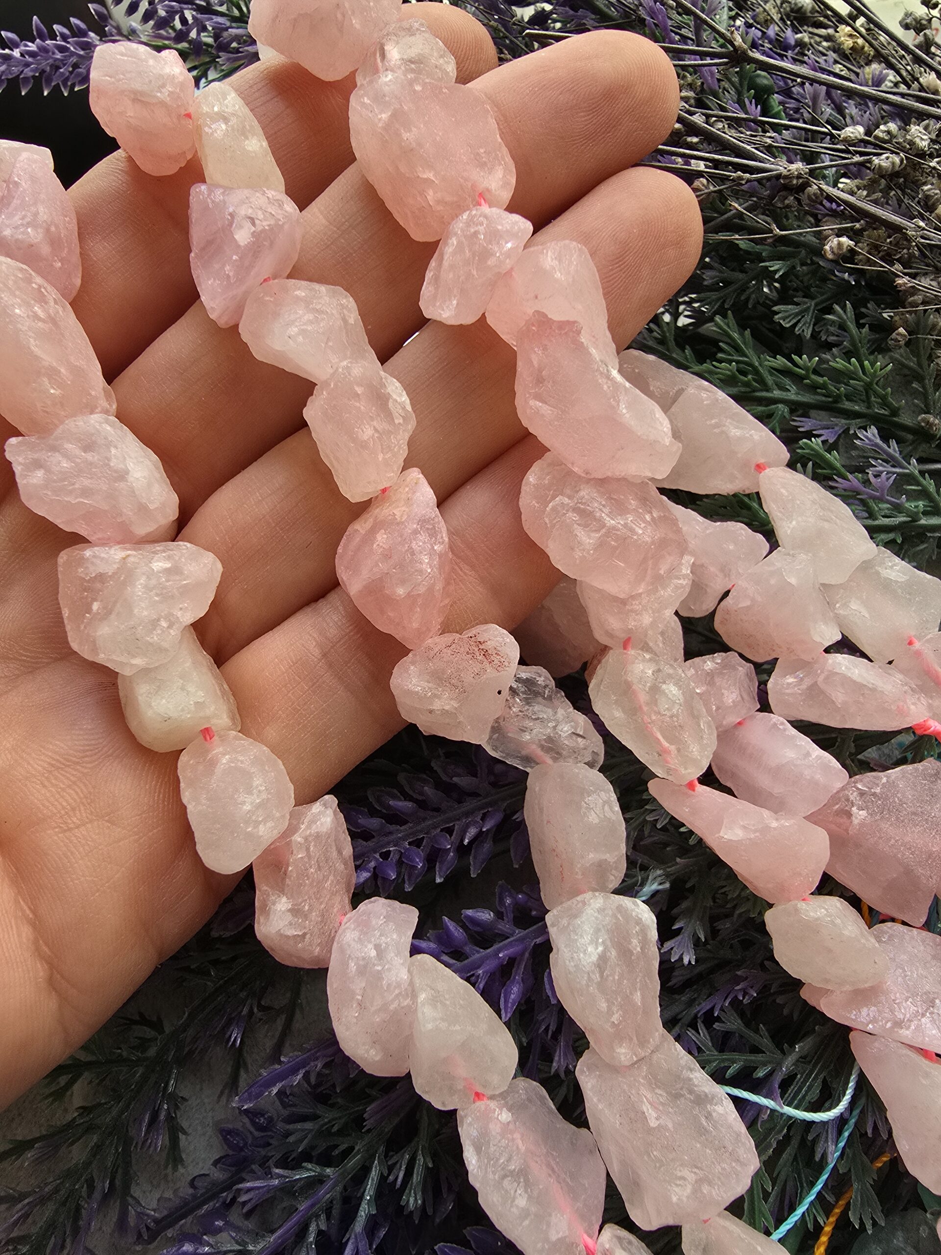 10-12 MM Ham Kırık Pembe Kuvars Doğal Taş