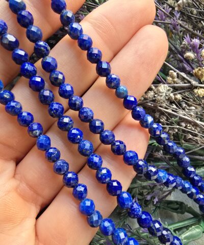 5 MM Faset Kesimli Küre Lapis Doğal Taş
