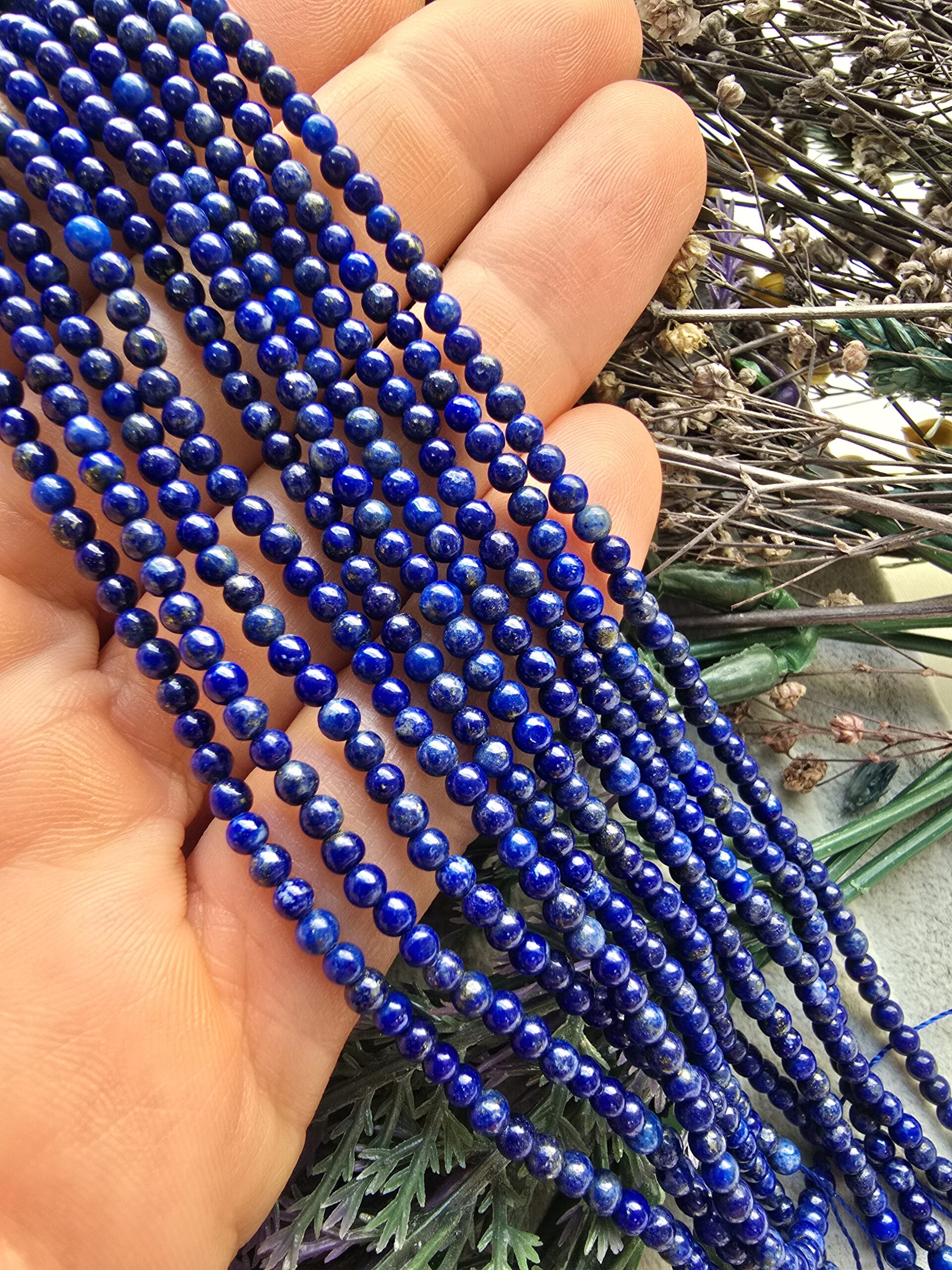 3 MM AAA Küre Lapis Lazuli Taşı - Görsel 2