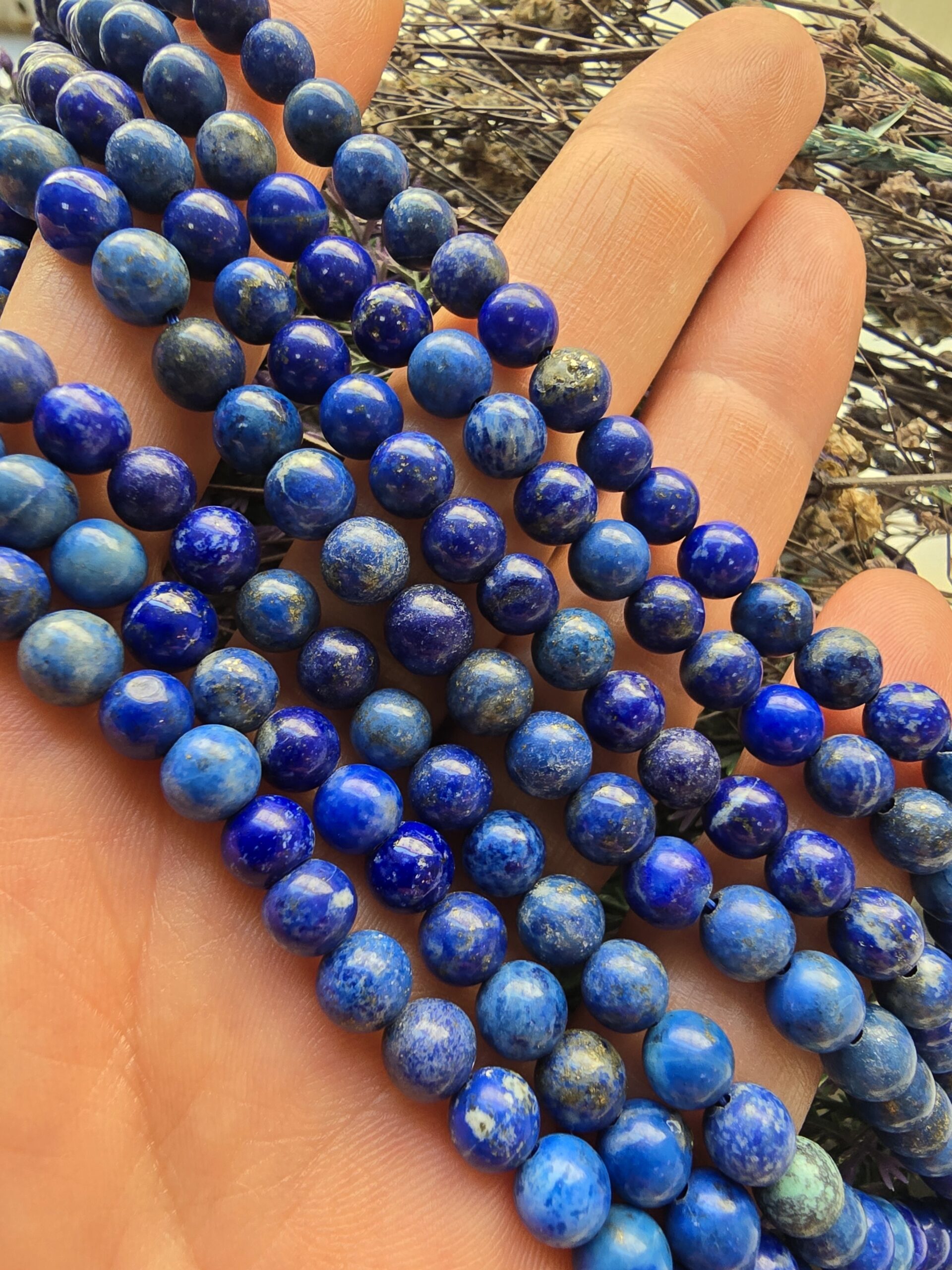 6 MM AAA Küre Lapis Lazuli Taşı