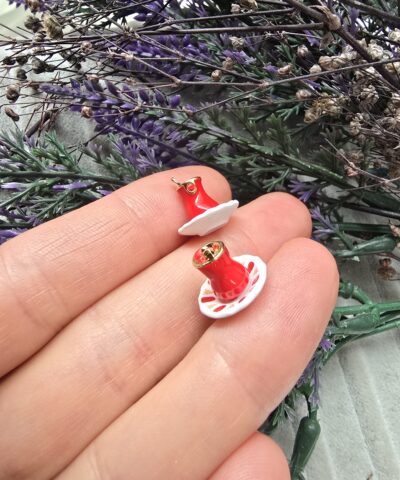3 Boyutlu Minimal Cay Fincanı Kolye Ucu ve Charm