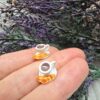 3 Boyutlu Minimal Kahve Fincanı Kolye Ucu ve Charm - Görsel 2