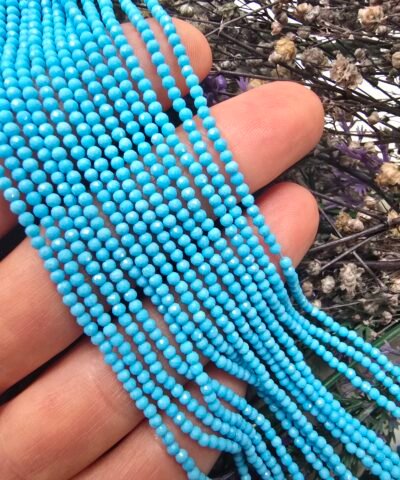 2 MM Fasetli AAA Turkuaz Taşı - Görsel 3