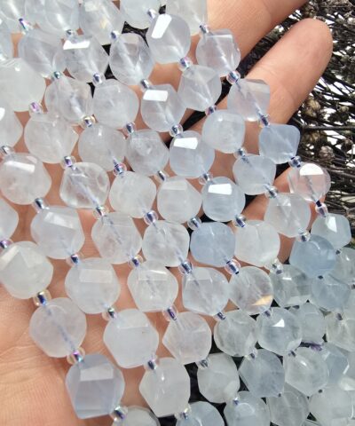 8 MM Elmas Doğal Mavi Kuvars Taşı