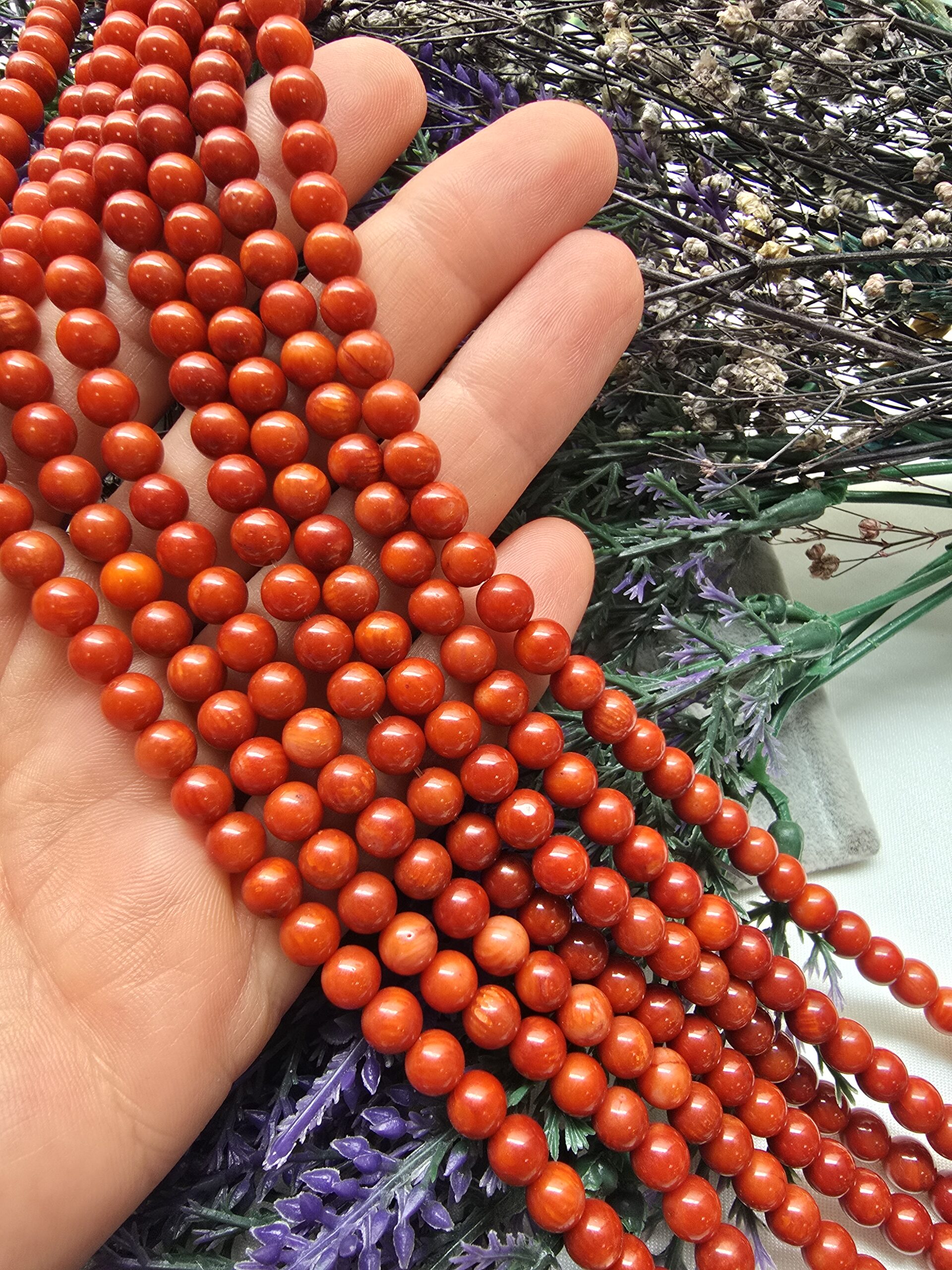 6 MM Küre Mercan Doğal Taşı - Görsel 4