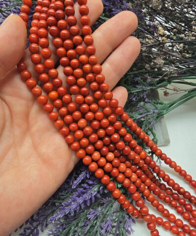 6 MM Küre Mercan Doğal Taşı