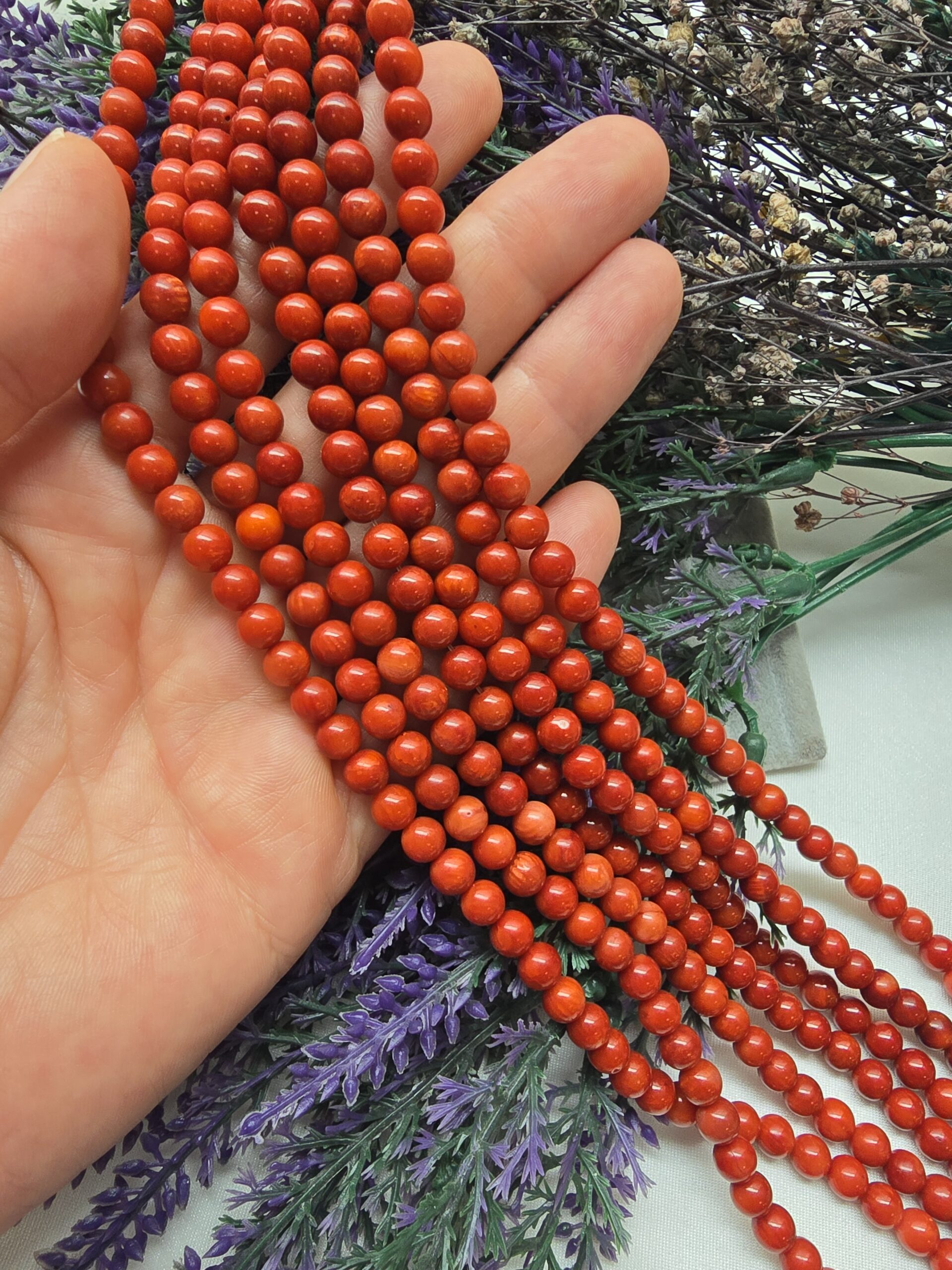 6 MM Küre Mercan Doğal Taşı