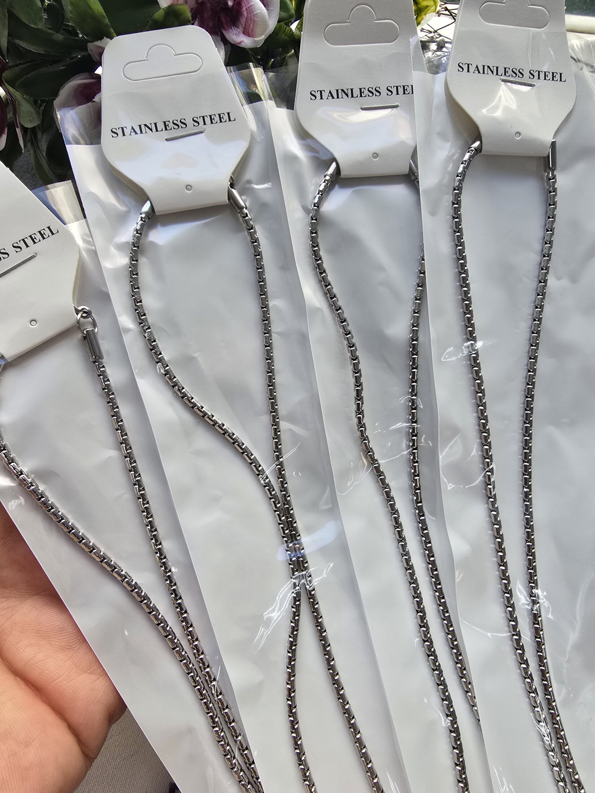 2 MM Yılan Model Hazır Klipsli Çelik Takı Zinciri - Görsel 3