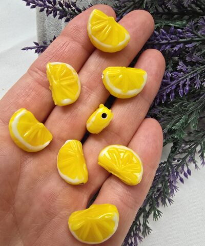 Murano Limon Cam Obje