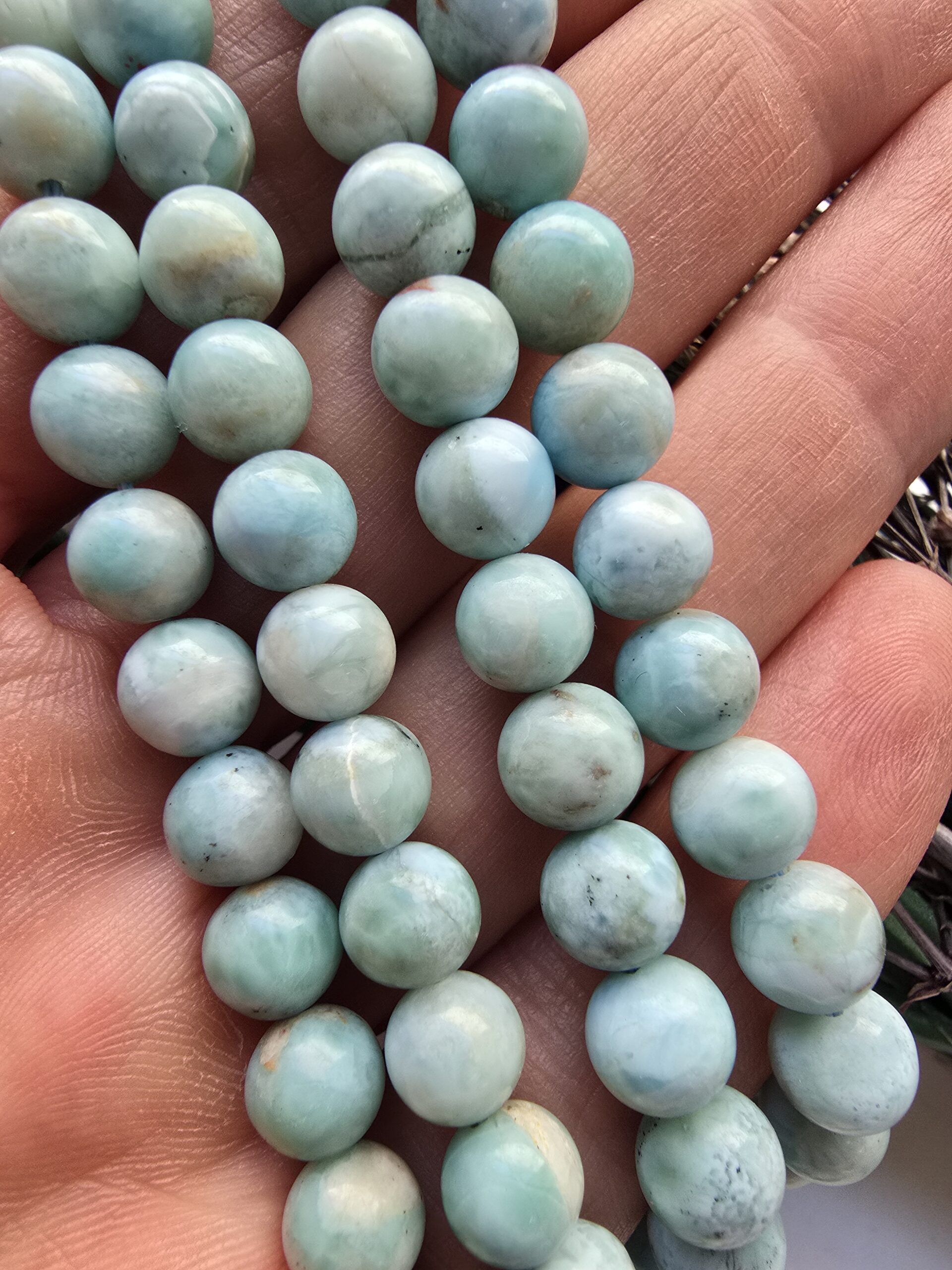 7 MM Larimar Doğal Taş Dizi - Görsel 3