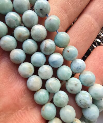 7 MM Larimar Doğal Taş Dizi