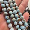 7 MM Faset Larimar Doğal Taş Dizi - Görsel 4