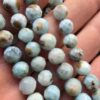 7 MM Faset Larimar Doğal Taş Dizi - Görsel 3