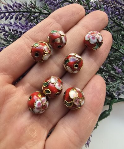 Cloisonne Hücreli Mine Desenli Boncuk Aparatlar - 501