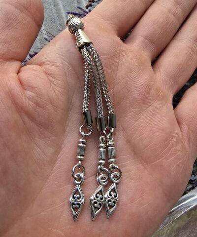 Üçlü Karo Sallantılı Metal Tesbih Püskülü