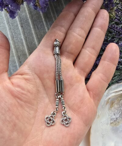 İkili Sarmaşık Sallantılı Metal Tesbih İmamesi