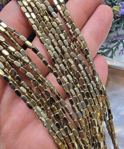 2x4 MM Oval Köşe Dikdörtgen Hematit Taşı
