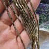 2x7 MM Oval Köşe Dikdörtgen Hematit Taşı - Görsel 2