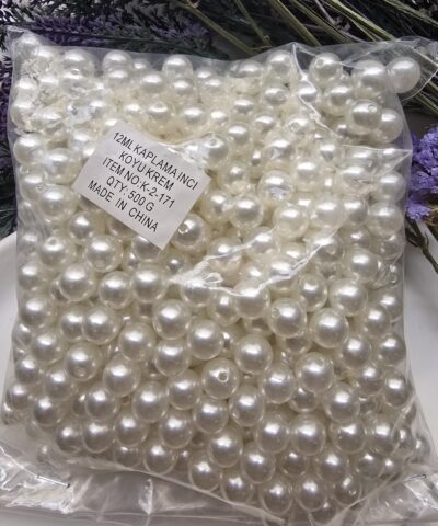 12 MM Lüx Plastik İnci 500 Gram