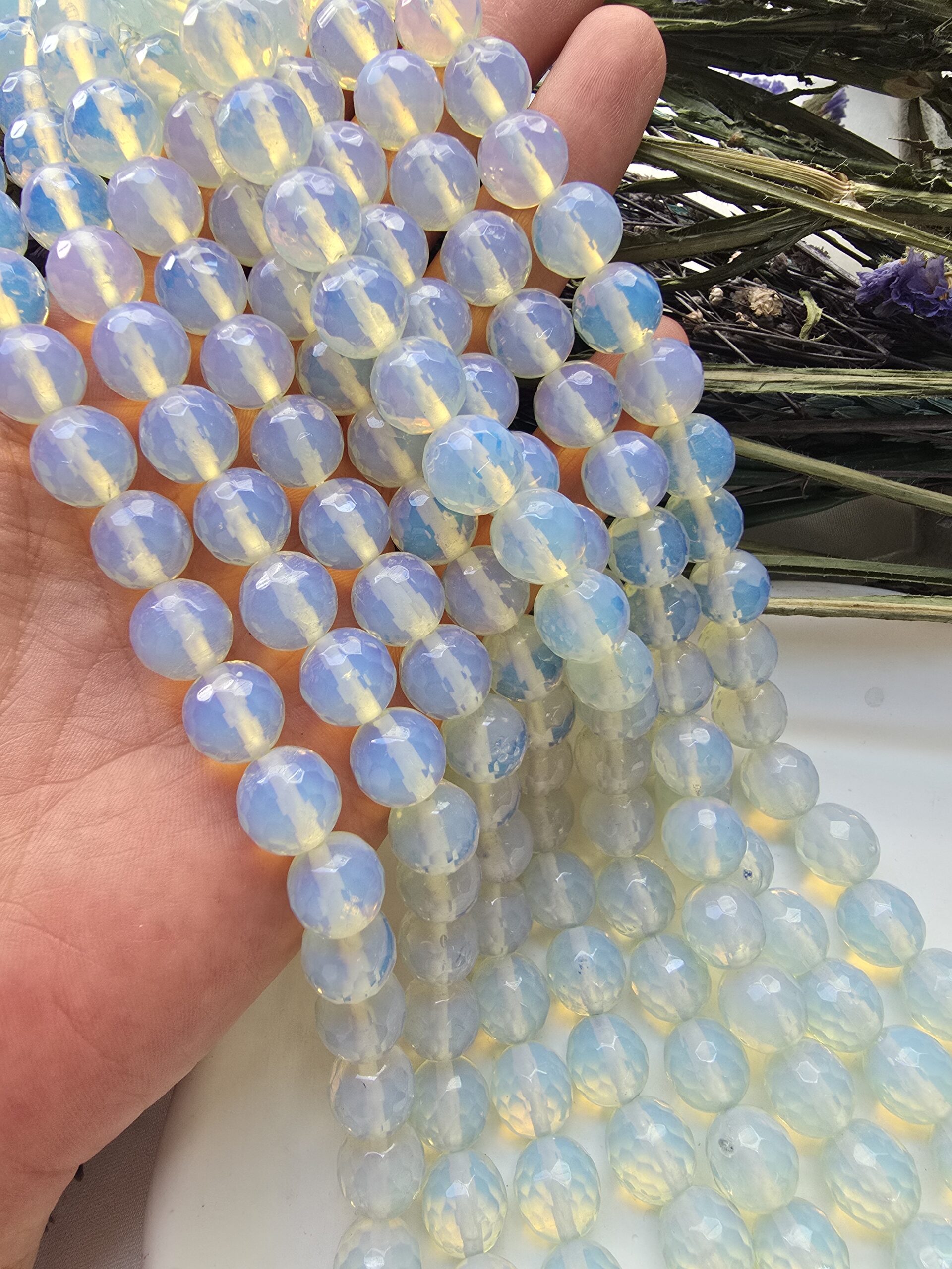 12 MM Faset Kesim Küre Opal Taşı