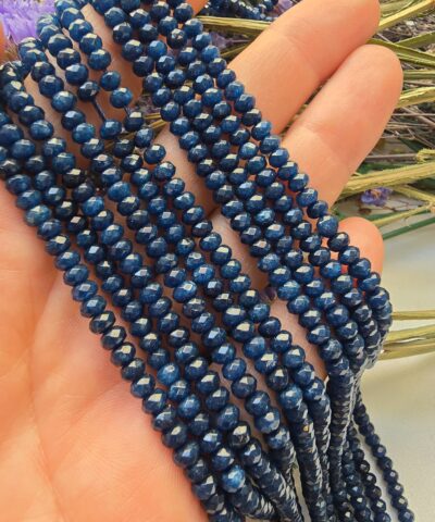 4 MM Lapis Kuvars Rondela Doğal Taş