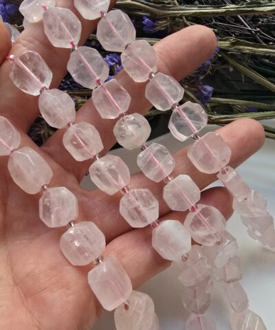 12 MM Petek Pembe Kuvars Taşı