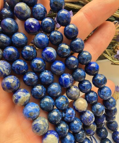 10 MM AAA Faset Kesimli Küre Lapis Doğal Taş
