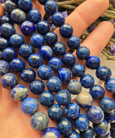 10 MM AAA Faset Kesimli Küre Lapis Doğal Taş - Görsel 3