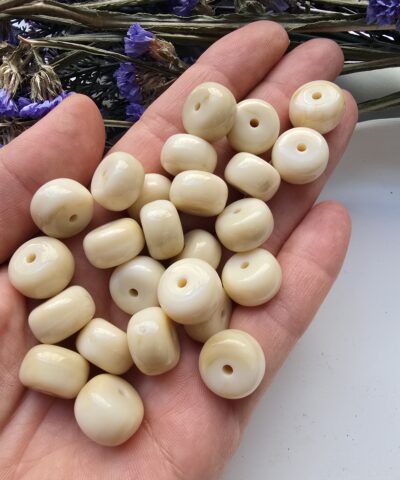 14x9 MM Silindir Kemik Renkli Akrilik Bileklik ve Kolye Boncukları