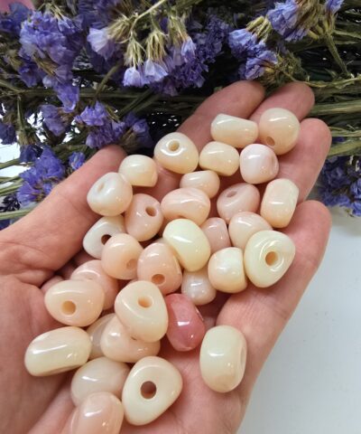 14 MM Şekilsiz Rondela Pembe Renkli Akrilik Bileklik ve Kolye Boncukları