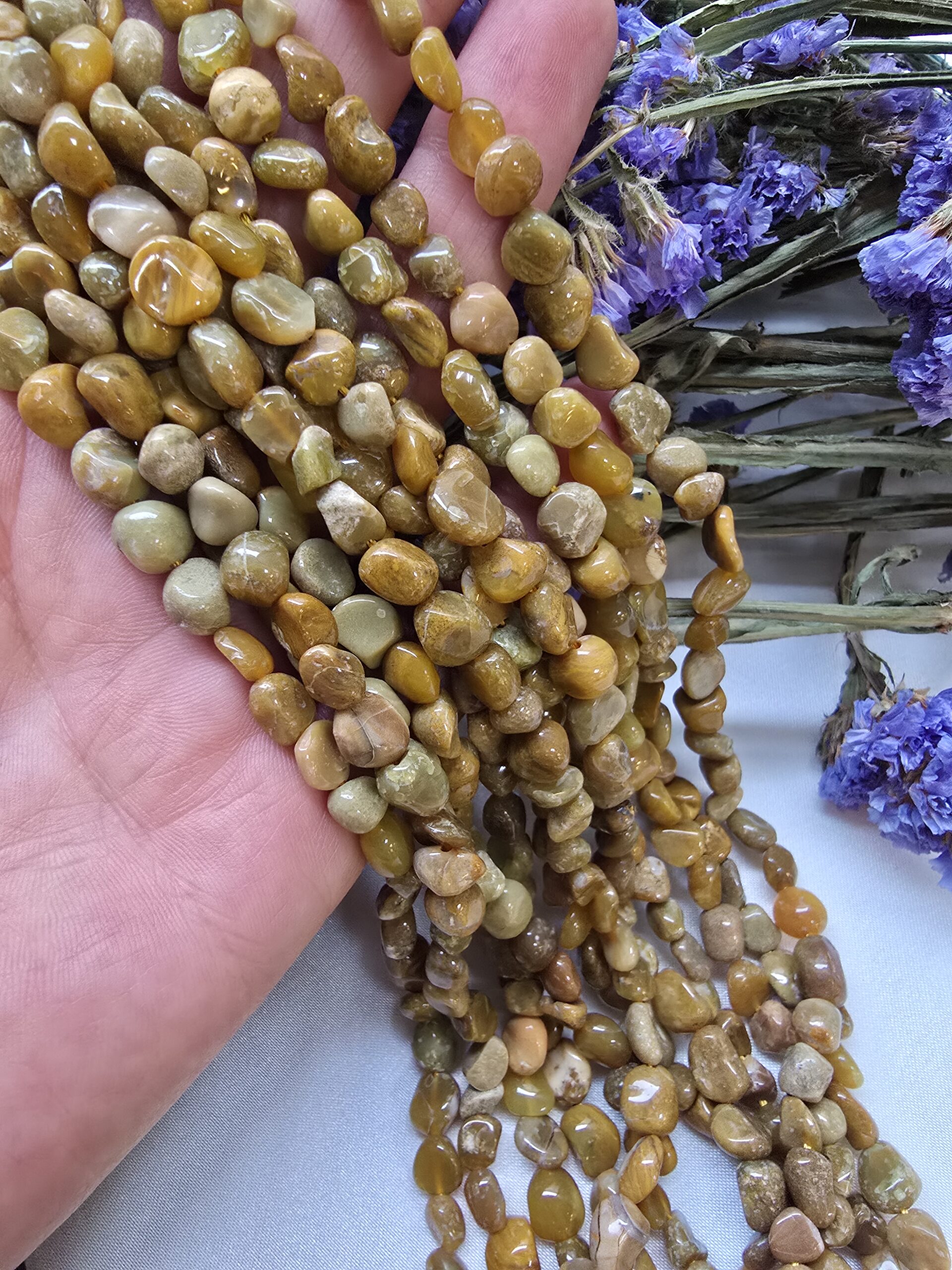 5-7 MM Amorf Yeşil Granat Taşı