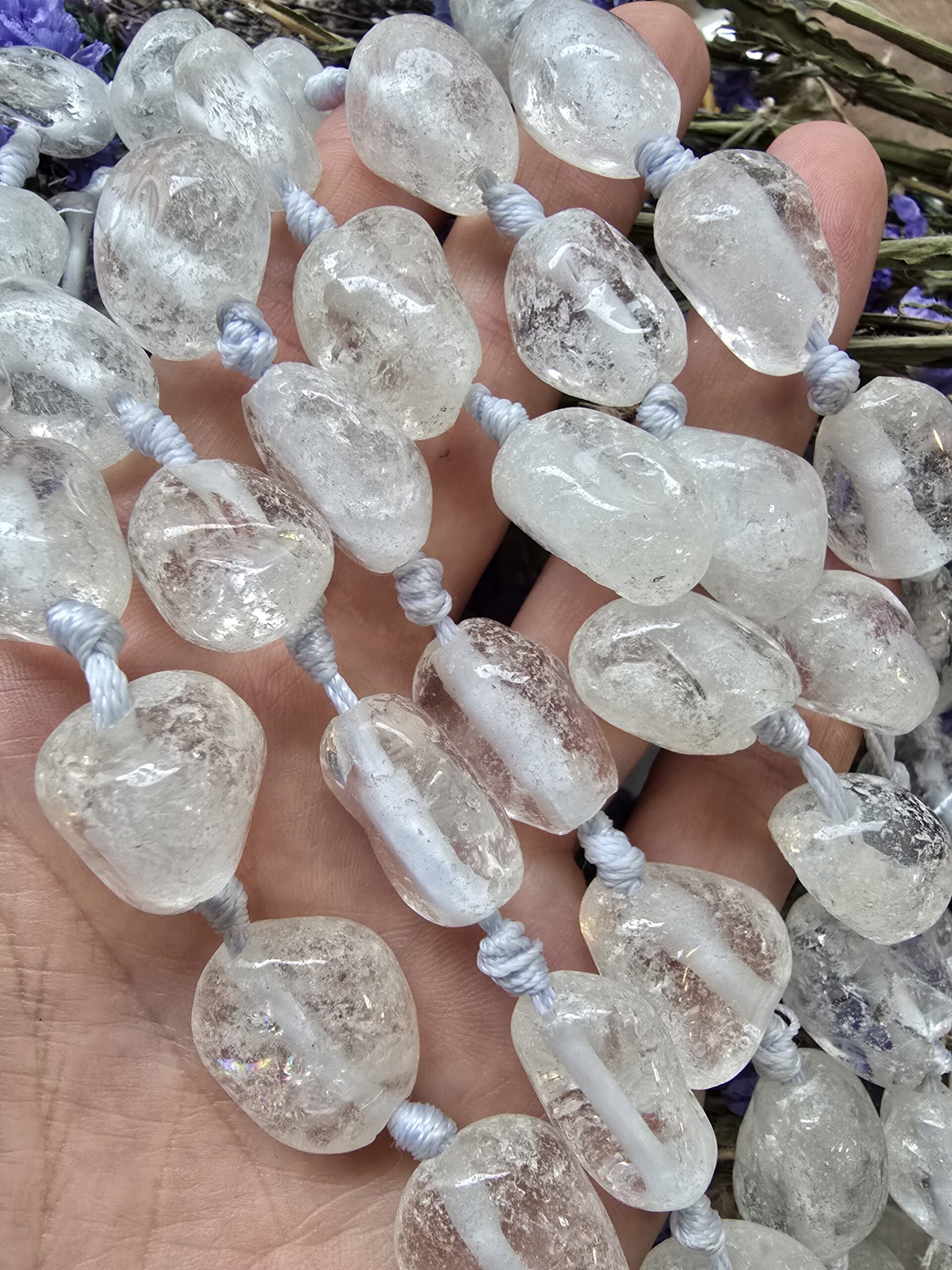 İri Amorf Kristal Kuvars Doğal Taş Dizisi