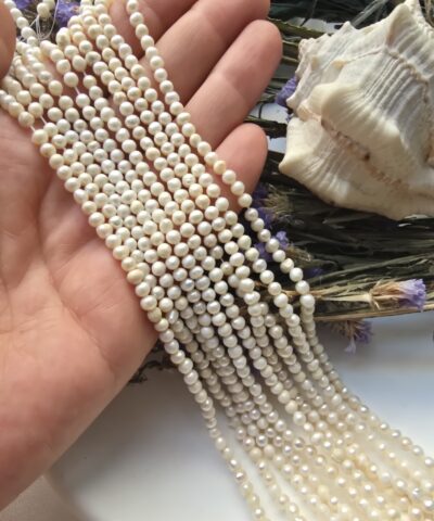 4 MM Oval Doğal Barok İnci