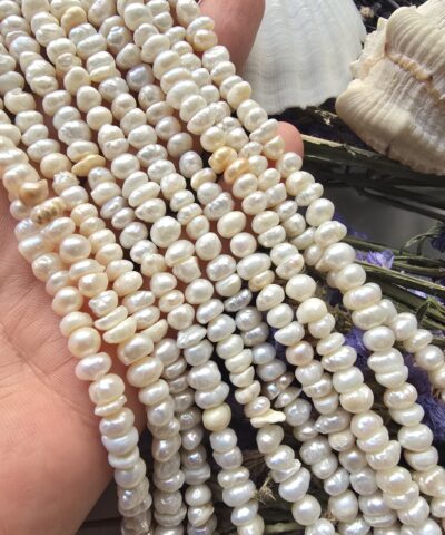 6 MM Oval Doğal Barok İnci