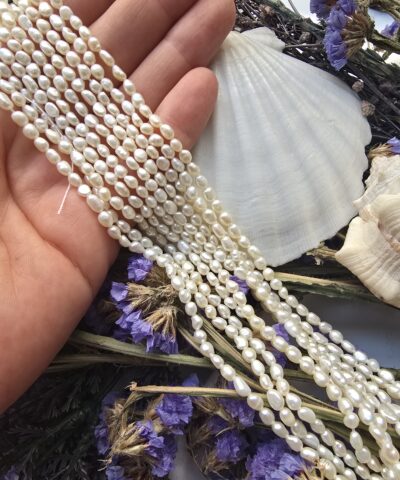 3x4 MM Arpa Beyaz Doğal Barok İnci