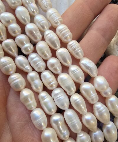 7x10 MM Arpa Beyaz Barok İnci