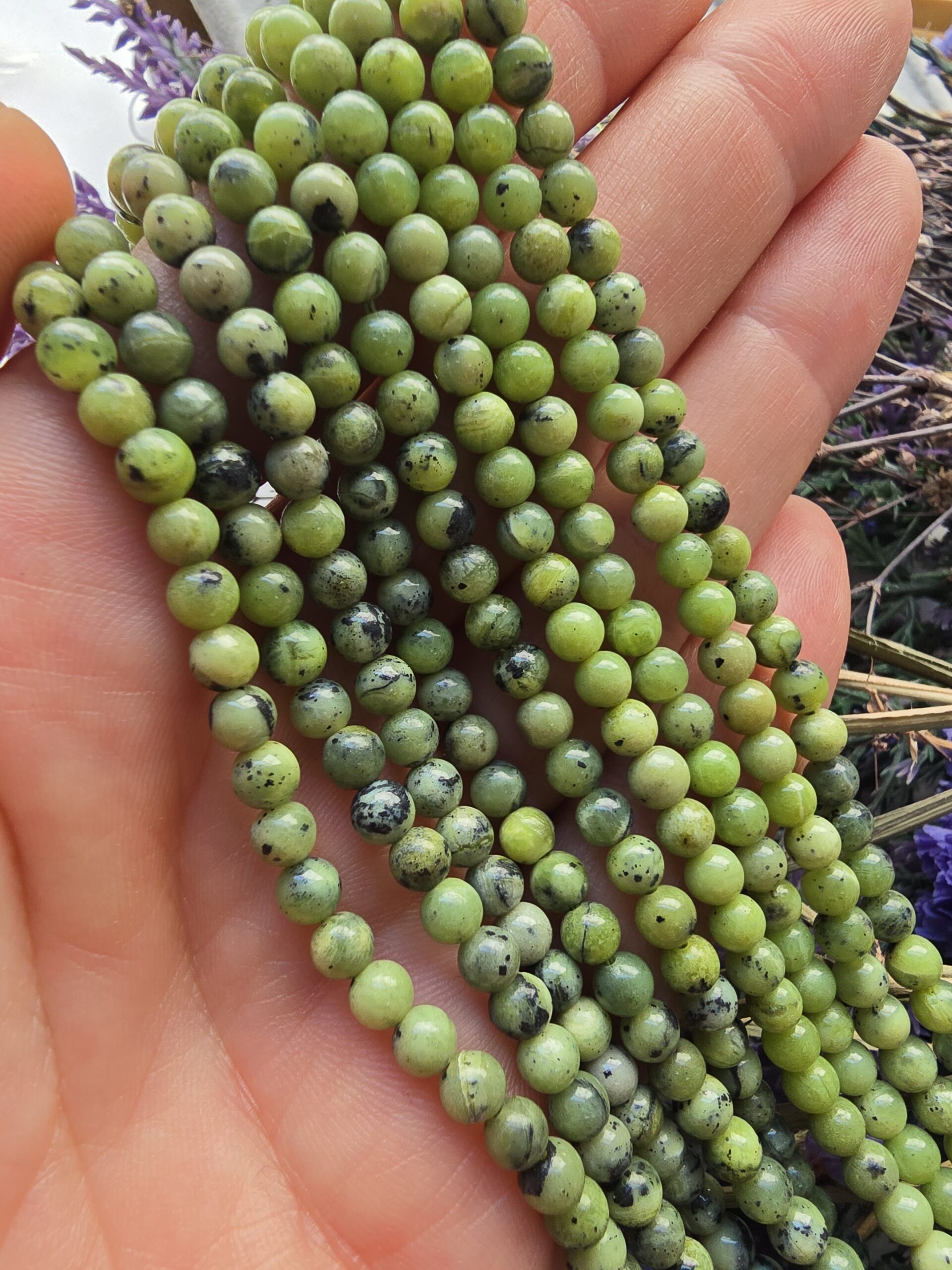 4 MM Küre Kanada Yeşim Doğal Taşı - Görsel 2