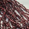 4-5 MM Oval Amorf Şekilli Granat Taşı Uzun Dizi