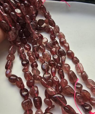 6-8 MM Amorf Doğal Çilek Kuvars Taşı