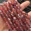 6-8 MM Amorf Doğal Çilek Kuvars Taşı - Görsel 2