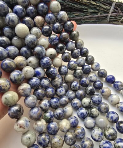10 MM Küre Sodalit Renkli Ceyt Taşı