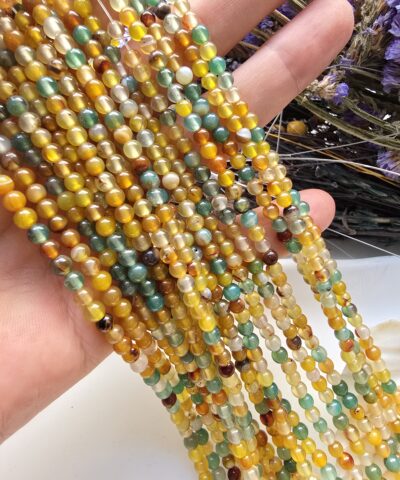 4 MM Küre Olive Akik Taşı