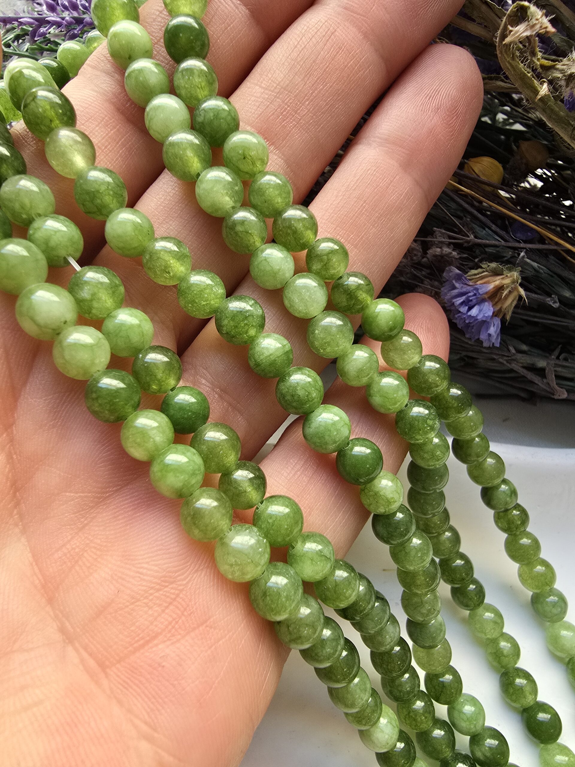 6 MM Yeşim Ceyt Kuvars Taşı - Görsel 2