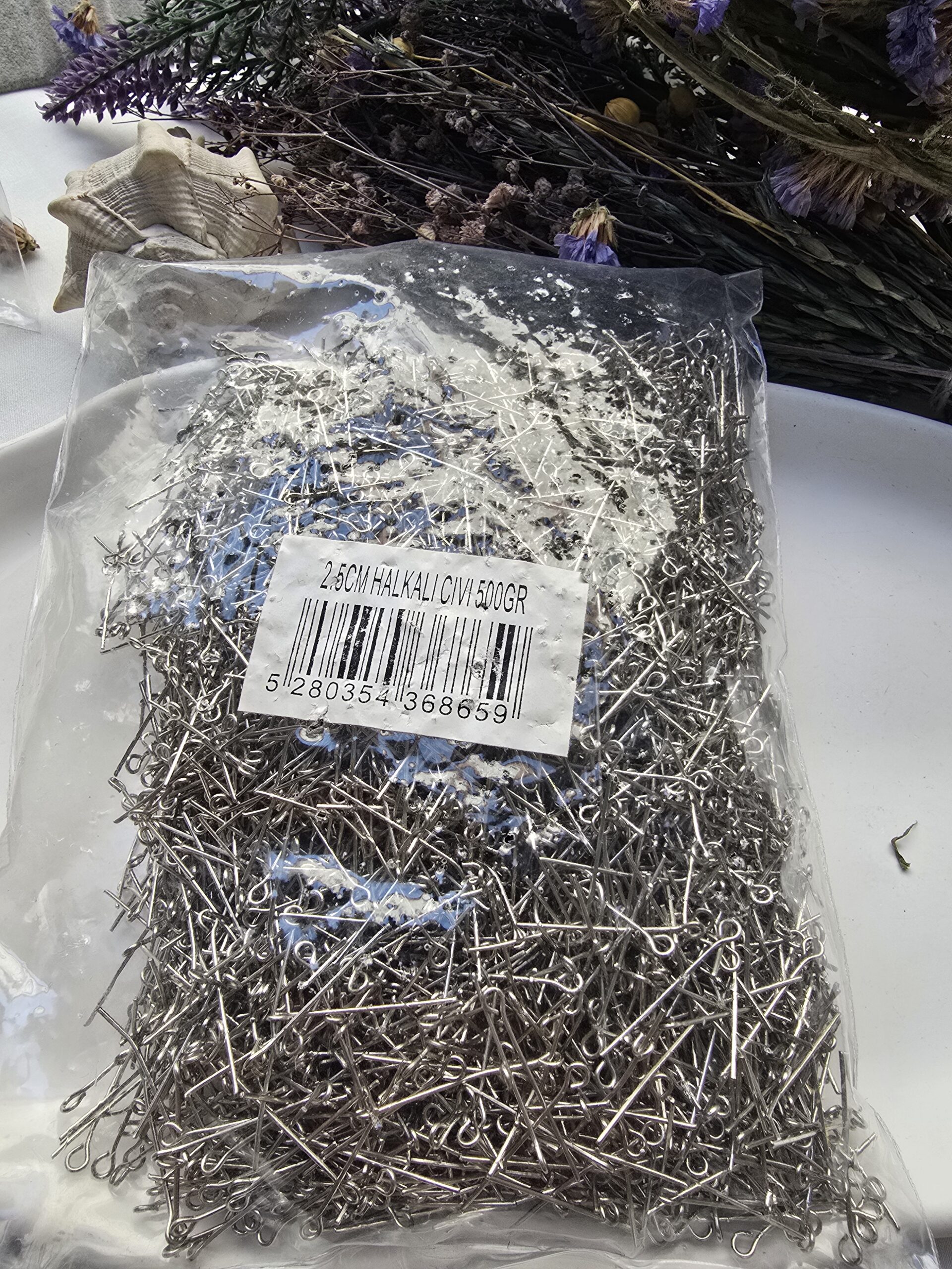 Toptan 2.5 CM Halka Başlı Takı Çivisi 500 Gr - Görsel 2