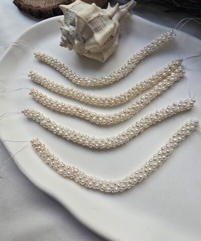 Sarma Bileklik Boy Tatlı Su Doğal Kum İncisi - Görsel 7