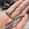 30 MM Siyah Taşlı Gümüş Renk Kasalı Eğik Silindir - Görsel 3