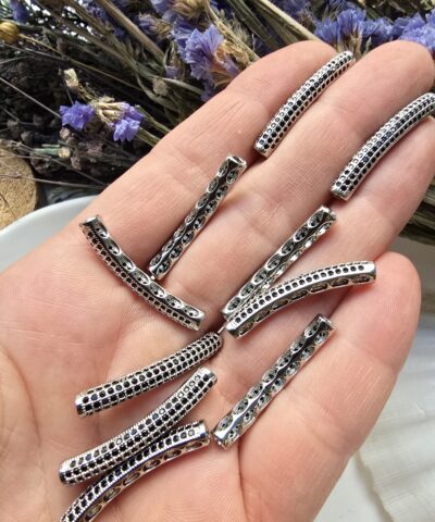 30 MM Siyah Taşlı Gümüş Renk Kasalı Eğik Silindir - Görsel 3