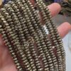 6x3 MM Soft Gold Rondela Fasetli Hematit Doğal Taş - Görsel 2