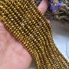 6x3 MM Gold Rondela Fasetli Hematit Doğal Taş - Görsel 3