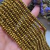 6x3 MM Gold Rondela Fasetli Hematit Doğal Taş - Görsel 2